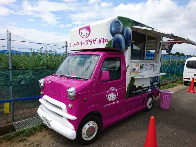 ブルーベリープラザ浦和移動販売車